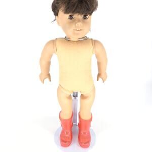 Unbranded Midcalf Height Salmon Pink See-Through Glitter Rainboots / Jellies GUC